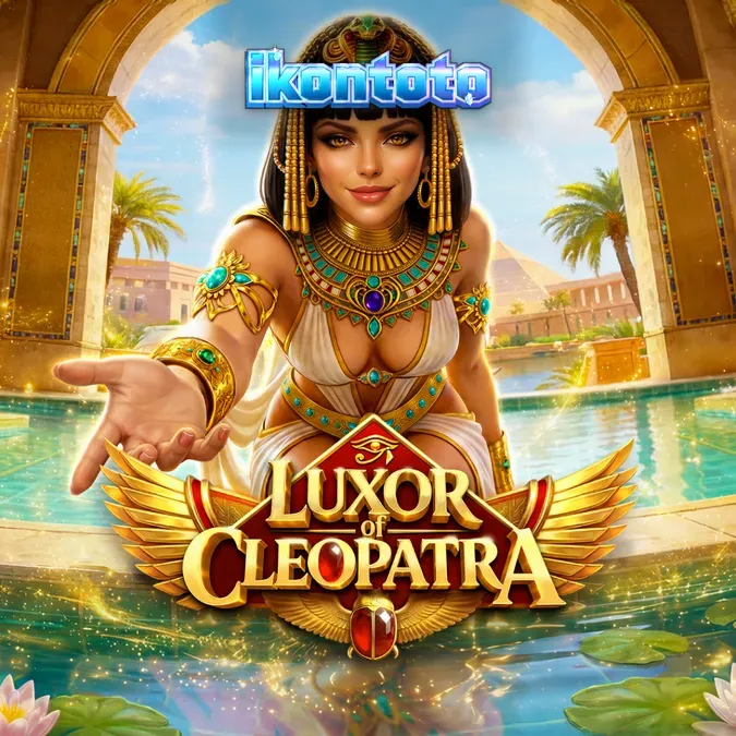 Tampilan visual slot Luxor of Cleopatra dengan elemen Mesir Kuno dan mekanisme Vault